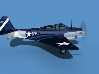 Douglas TBD-1 Devestator V17 3D model