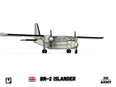 Britten-Norman BN-2 ISLANDER - Scalemodel - 3D printing 3D print model