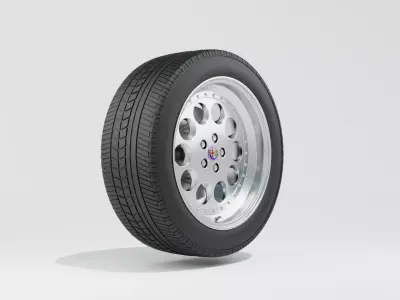 Alfa Romeo SZ 1989 Wheel 3D Model 3D model