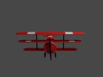 Red Baron Free low-poly 3D model