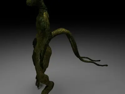 Alien Reptile 1 - Material a Free low-poly 3D model