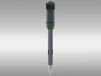 New generation long-range radar missile SHADOW Free low-poly 3D model