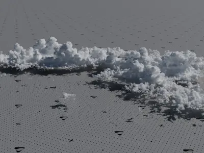 VDB Cumulonimbus Cloud Field 8 3D model