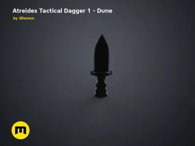 Atreides Tactical Dagger 1 - Dune 3D print model
