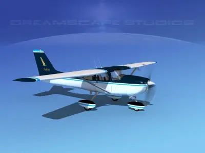 Cessna 172 Skyhawk 1967 V05 3D model