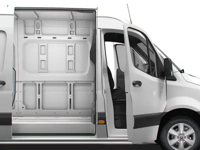 Mercedes Benz Sprinter L2H2 RWD HQ Interior 2025 3D model