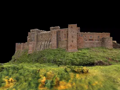 Bamburgh Castle 3D model