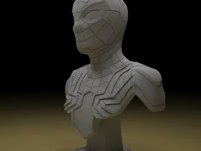 Iron Spider Bust Sculpture Avenger 3d Model 3D print model