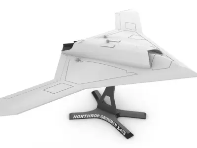 X-47B Northrop Grumman drone 3D print model