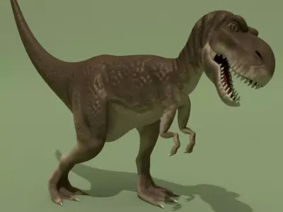 Tyrannosaur Rigged Low-poly 3D model