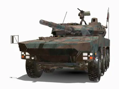 TYPE 16 MCV 8X8 Low-poly 3D model