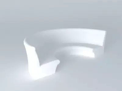 sofa curved bench Free 3D model