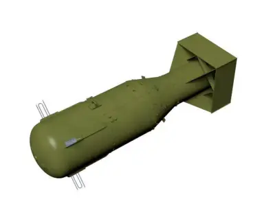little boy atomic bomb 3D model