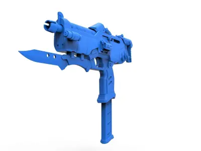 Gun of Sombra from the game Overwatch 3D model