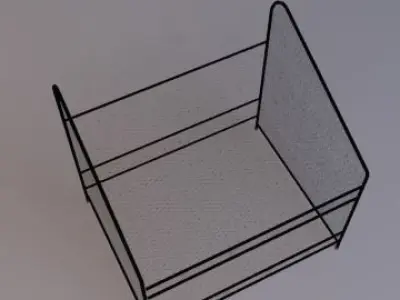Shoe-Rack Metal Free 3D model