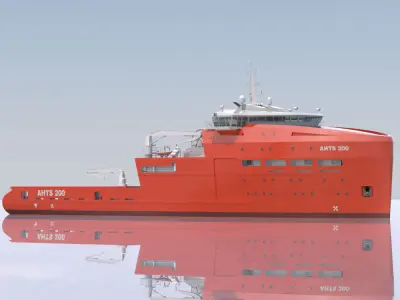 Anchor Handling Tug Supply 3D model