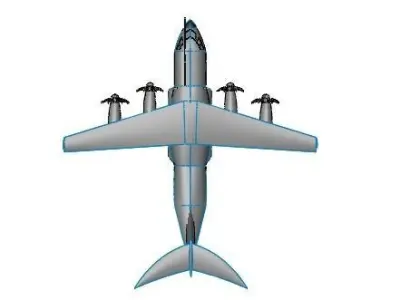 Airbus A400M Atlas airplane 3D model