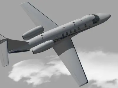 Cessna Citation CJ4 Low-poly 3D model
