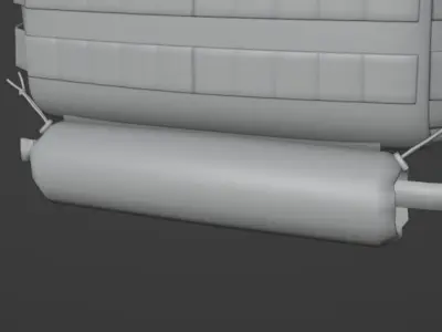 IFAK Trauma Roll Military Medical First Aid Kit Pouch Low-poly 3D model