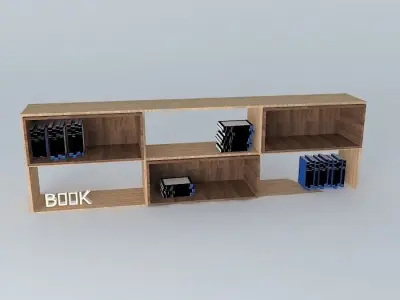 Niche bookshelf Free 3D model