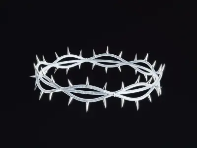 Kendrick Lamar Crown Low-poly 3D model
