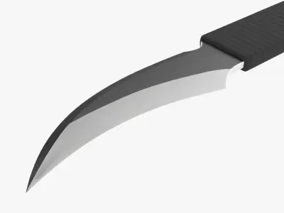 Throwing double bladed knife 3D model