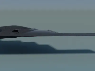 Northrop Grumman B-2 Spirit  Low-poly 3D model