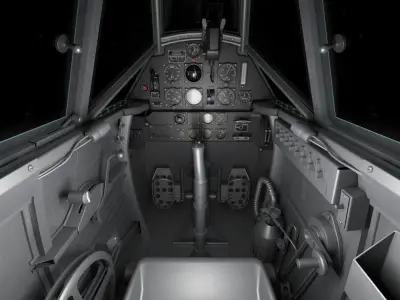 Bf109 E3 Low-poly 3D model