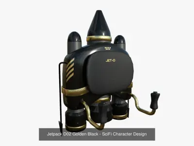 10 Jetpacks D Collection - SciFi Character Design 