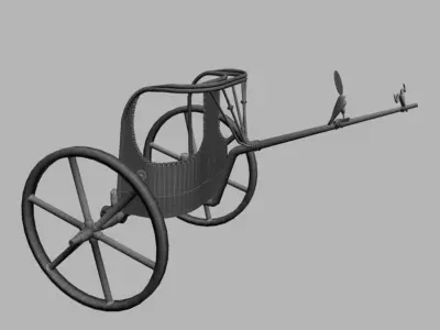 King Tut EgyptianChariot  3D model