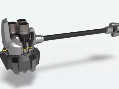 Reinhardt hammer from game Overwatch 3D model