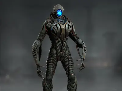 Robot from Lost in Space Low-poly 3D model