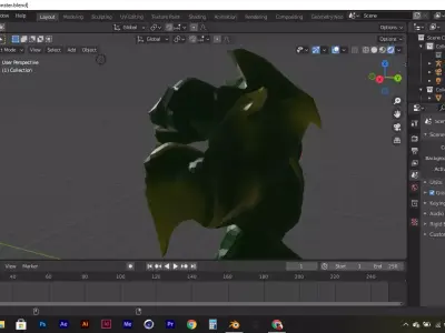 Monster Rob Free low-poly 3D model