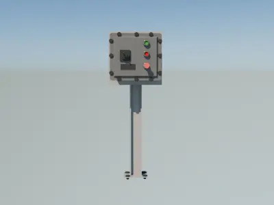 Console controller Low-poly 3D model