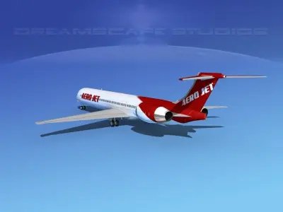 McDonnell Douglas MD-90 Aero Jet 3D model