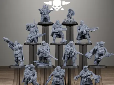 Freeguard Siege Infantry 3D print model