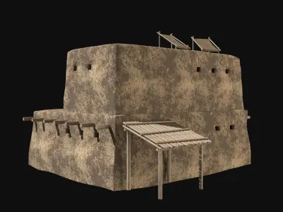 TURKISH EGYPT ARAB DESERT ANCIENT SUMER BABYLON HOUSE COLLECTION Free low-poly 3D model