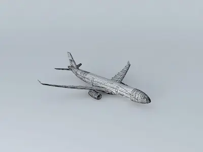 SkyFoam Airways Airbus A330 343X Free 3D model