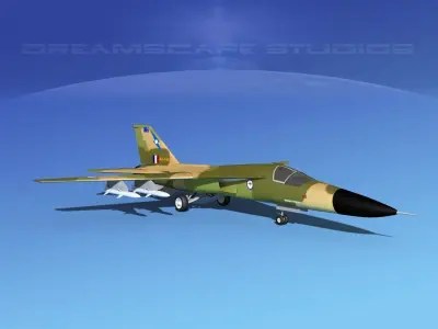 General Dynamics F-111 Aardvark V06 3D model