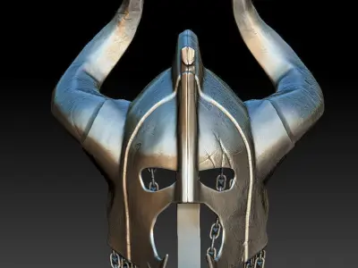 Helmet 3D model and printable model 3D model