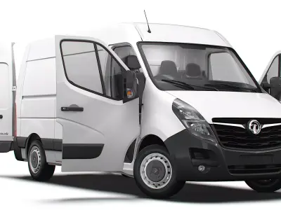 Vauxhall Movano Van L1H2 HQInterior 2021 3D model