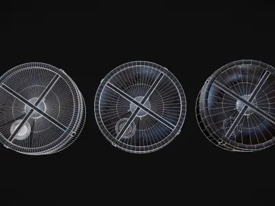 US WW2 Mine Pack 3D Model Collection