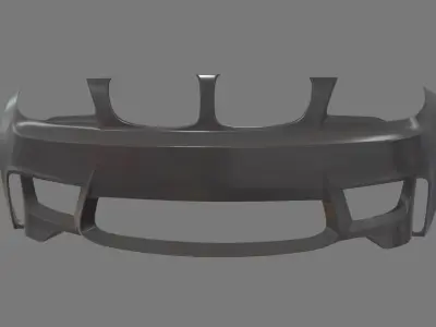 Front Bumper Car Low-poly 3D model