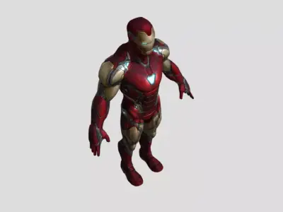 Ironman Mark 85 Avenger End Game Low-poly 3D model