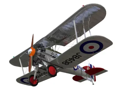 Gloster Gamecock 3D model