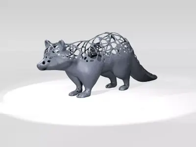 Raccoon Dust Voronoi 3D model