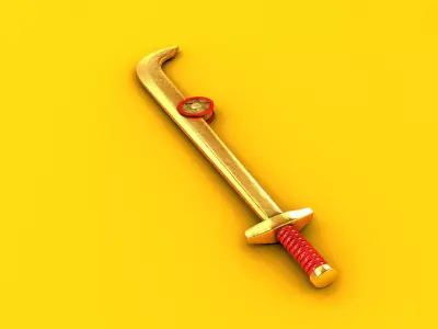 Flash Gordon 1981 Movie Sword 3D model