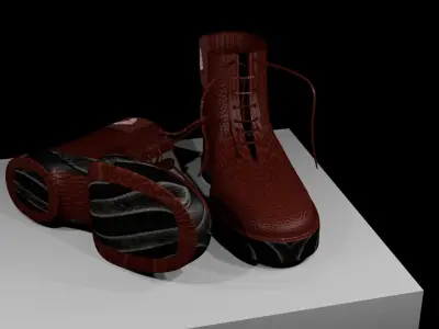Shoes Low-poly 3D model