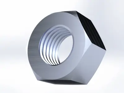 M16 BOLT and M16 NUT 3D model