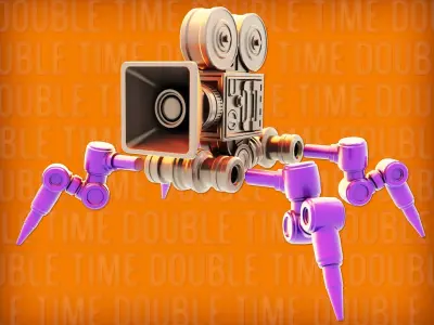 Robo-Tank 3D Print model movie camera 3D print model